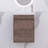 15.75 In. W X 8.66 In. D X 21.67 In. H Single Sink Wall Mounted Bath Vanity In Oak With White Basin-1650873054