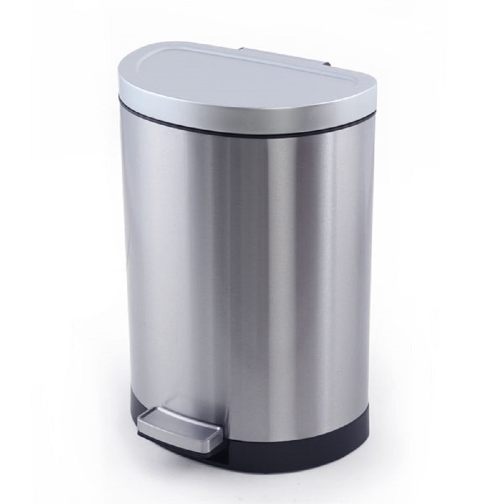 Better Homes & Gardens 11.8 Gallon Stainless Steel Semi Round Kitchen Step Trash  Can 