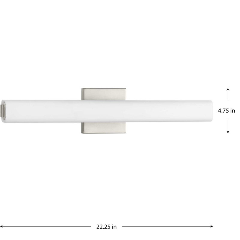 Fitzgerald Dimmable LED Bath Bar, Brushed Nickel