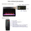 Electric Fireplace Insert 23" - 9 Adjustable Brightness Settings, Realistic Flame, Overheat Protected, Infrared Remote Control With Crystal Flame 11 Temperature Control, Timer, Protection Device
