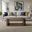Walnut Veneer Coffee Table With A Wide Tabletop Design