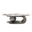 Table basse ovale en faux marbre