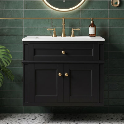 Bathroom Vanity with Ceramic Sink