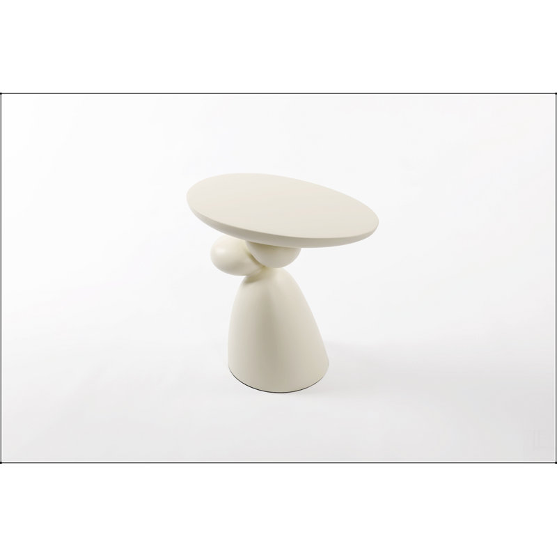 Lucky Stone End Table, Fiberglass Side Table, Modern Minimalist Corner Table, Coffee table with Decoration,  Home Decor for Living Room, Bedroom, Guestroom