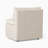 Beige Upholstered Sofa Bench with Storage
