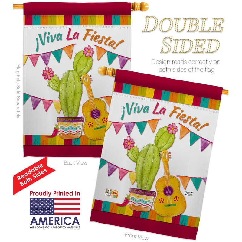 Drapeau de maison en polyester à 2 côtés 40 x 28 po