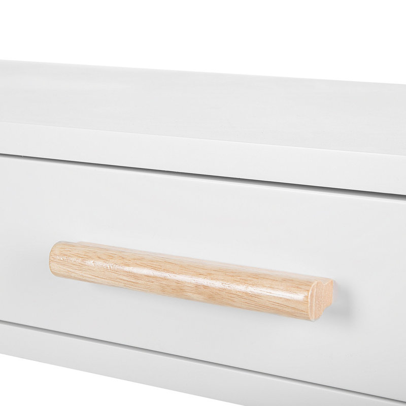 Anika Writing Desk, White with Grey