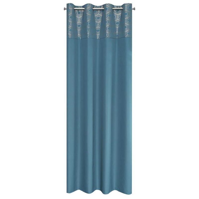 Dafne Blackout Single Curtain, Blue