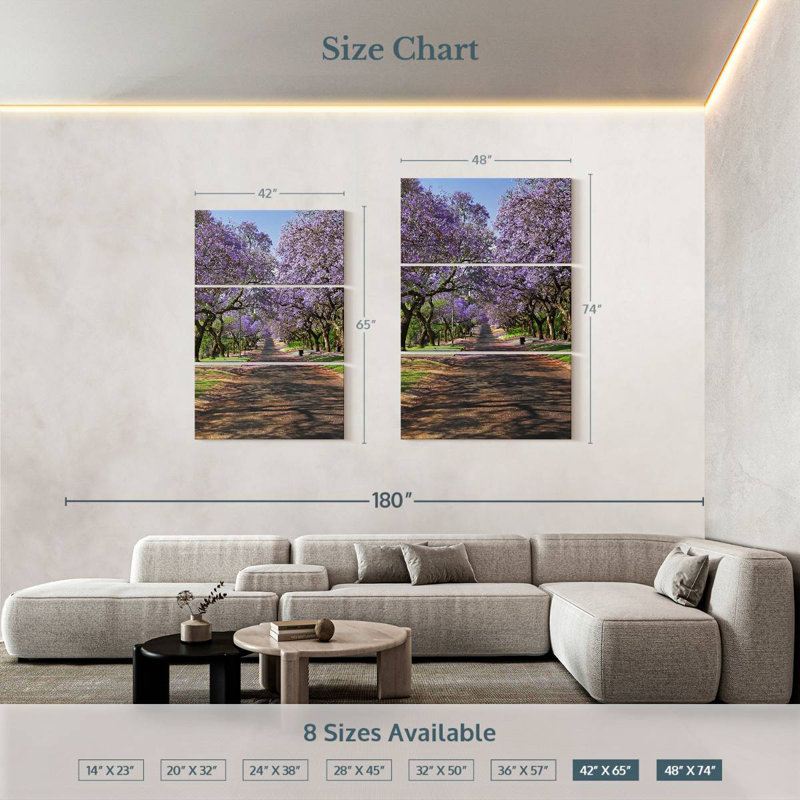 Sireci Jacaranda Trees, 23" H x 14" W