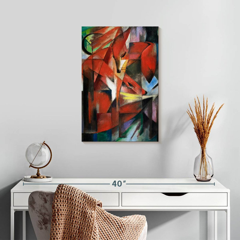 Brampt The Foxes 1913, 24" H x 16" W