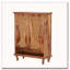 Armoire-bar avec rangement 25,92 "avec 2 portes et tablettes
