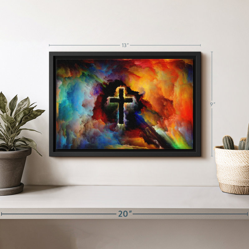 «Colorful Cross», H 13 po x l 9 po