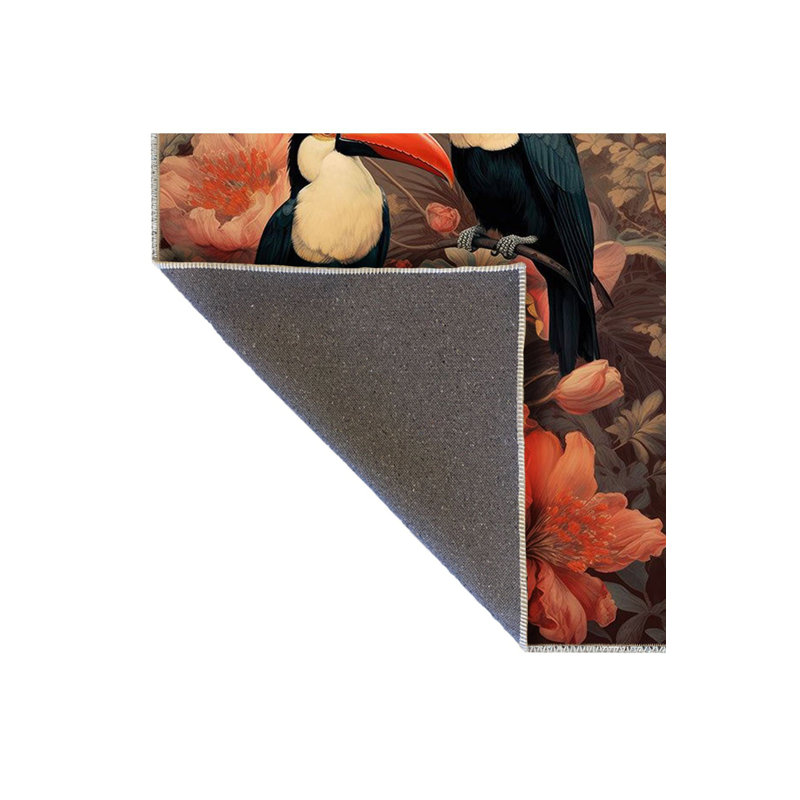 Tapis décoratif lavable à la machine Sun, Tapis de couloir 2 pi 6 po x 6 pi 7 po inclus