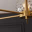 Moonya Glass Semi Flush Mount