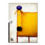 «Yellow Dog with Apple», reproduction sur toile tendue-31453423