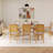 84Inch Dining Table Set With 24Inch Removable Leaf-1574522663