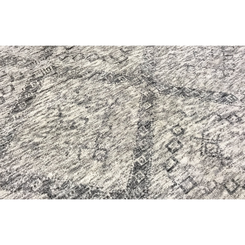 Hand-Knotted High-Quality Ivory/Gray Area Rug