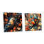 Peery - ensemble de 2 art mural en verre acrylique-103936474