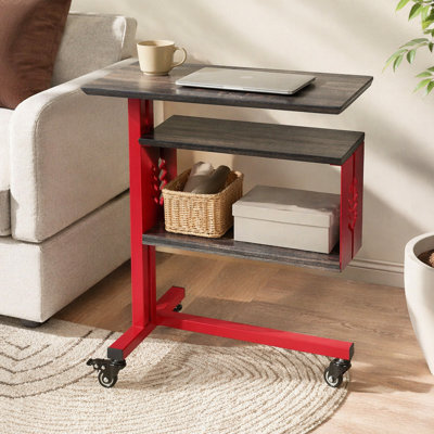 Ensemble de tablettes murales rouges