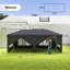 Outsunny 3 x 6 m Garden Pop Up Gazebo with Sidewalls Water Resistant-118943217