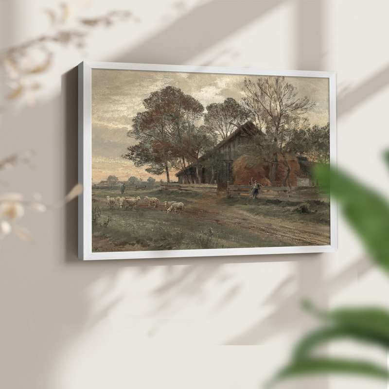 Paysages rétro - DCxxv - reproduction encadrée, H 8 po x l 10 po, Blanc