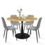 Ensemble de salle à manger 4 personnes avec table basse l 35 po Bassey-1347604697-1446916620