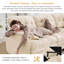 Canapé modulaire rembourré 70 po avec repose-pieds, 2 coussins décoratifs et garniture à pompons 70 po-328646785-328646790