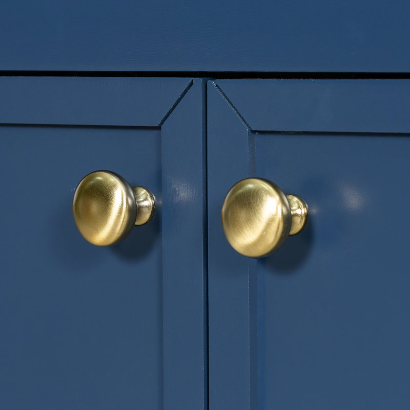 Meuble-lavabo de salle de bain avec lavabo, Bleu