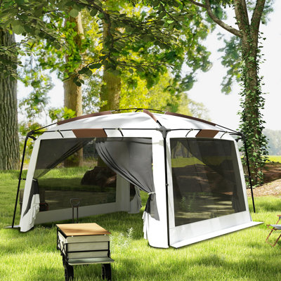 Screen Tent, 12' x 12' Screen House with UV50+ Protection, White