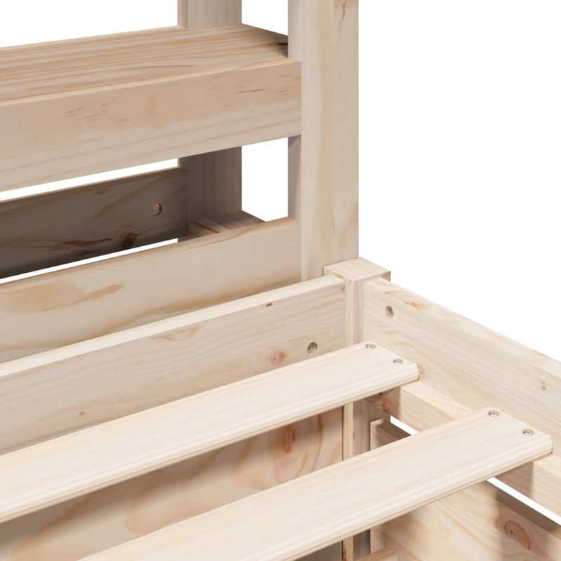 Solid Wood Bed, European Single (90 x 200cm)