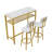 Dining Table Set With 2 Stools