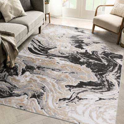 Grey Loom & Area Rug 5X7, Non-Shedding Stain , For Living Room Bedroom Dining Home Office, Stylish And Maintenance- Long-Wearing