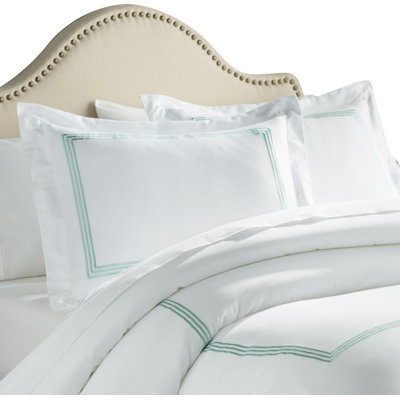 Triple Line Geometric Shapes Duvet Cover