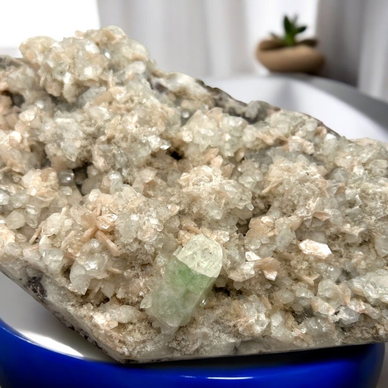 Auspicious Green Apophyllite Crystal