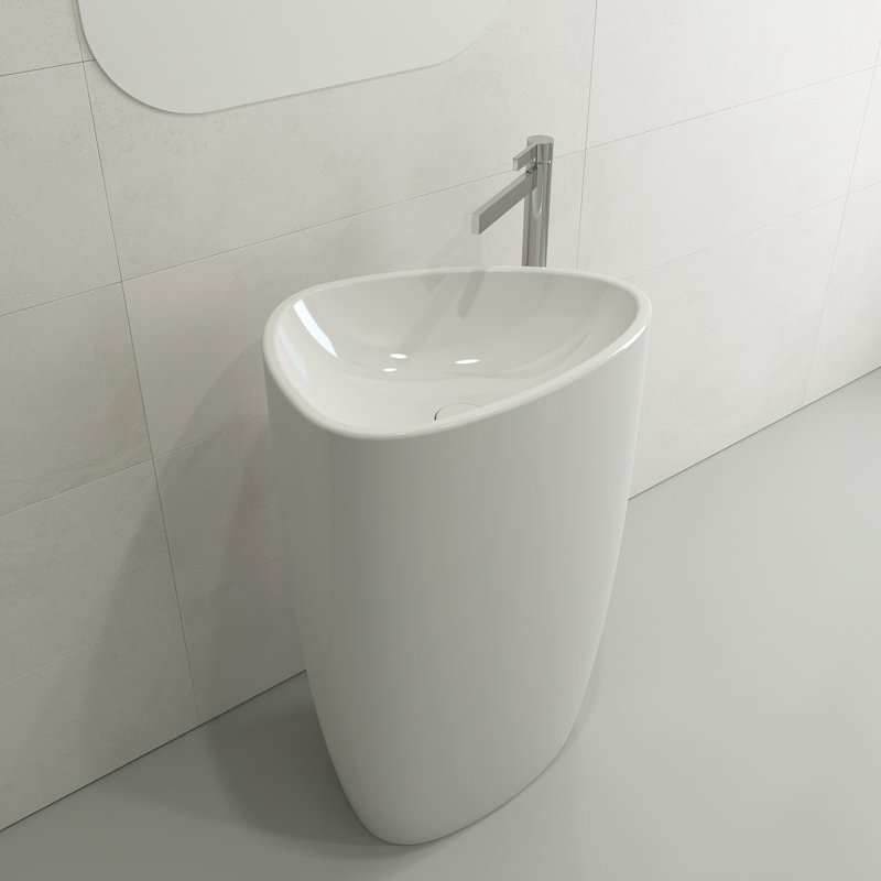 BOCCHI Etna 17'' Fireclay Specialty Bathroom Sink, White