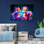 Cartoon Squirrel Neon - Wrapped Canvas Print-396256163