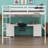 Loft Bed With Desk, Cabinets, Drawers And Bedside Tray, Charging Station-285266201