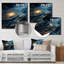 - Art mural abstrait spirales en métal-99555414