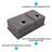 30"X19"X10" Undermount Double Bowl(60/40) Kitchen Sink - 16 Gauge With Two 10" Deep Basin
