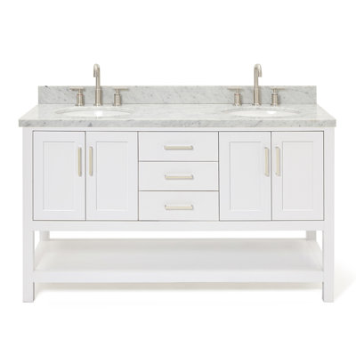Ensemble de meuble-lavabo double 61 po Magnolia