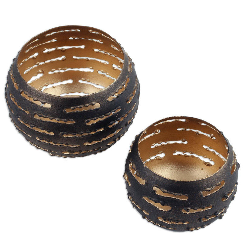 Ensemble de 2 bougies chauffe-plat à lattes