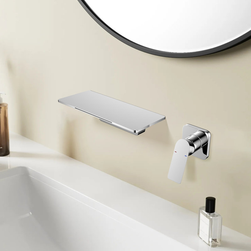 Robinet cascade de lavabo de salle de bain, Chrome chrome