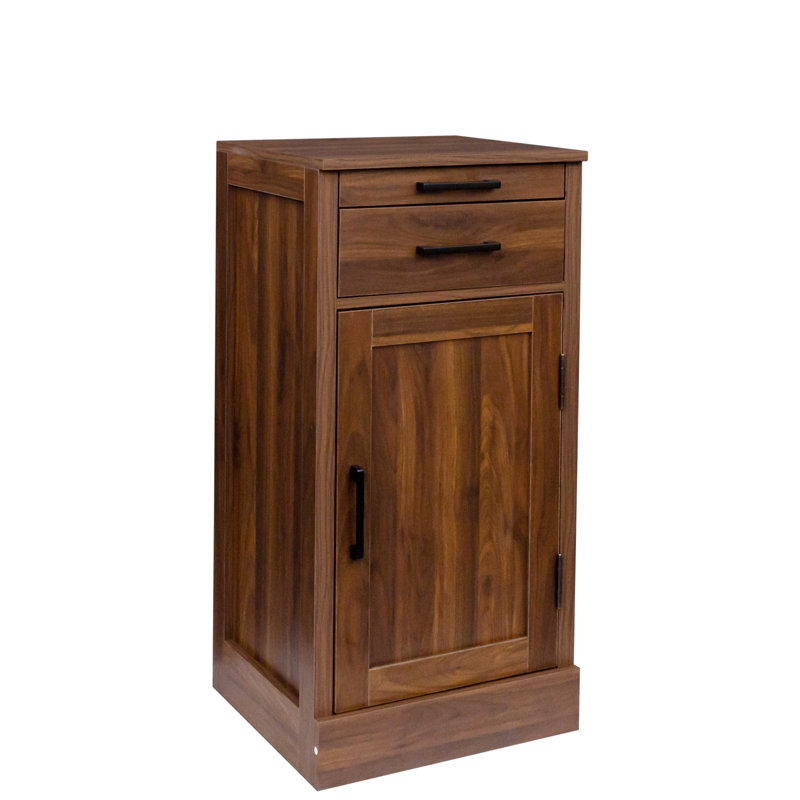 Modular Brown Walnut Cabinet Buffet - Create A Functional Dining Space In For