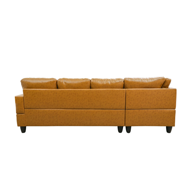 Tamez Faux Leather L-Shaped Sectional, null, null