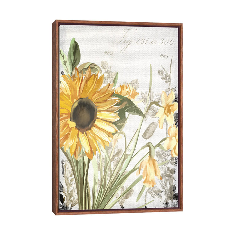 Wildflower Guide I by Kimberly Allen - Painting on Canvas, 66.04 cm H x 45.72 cm W, Brown