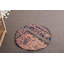 Tapis Boho, tapis neutres, tapis Oushak, petit tapis de 2 pi x 2 pi, tapis rétro, tapis turc, tapis anatoliens bleus