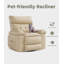 Fauteuil inclinable à bascule avec chaleur et massage, fauteuil surdimensionné manuel avec télécommande pour salon et chambre de bébé-1253376227