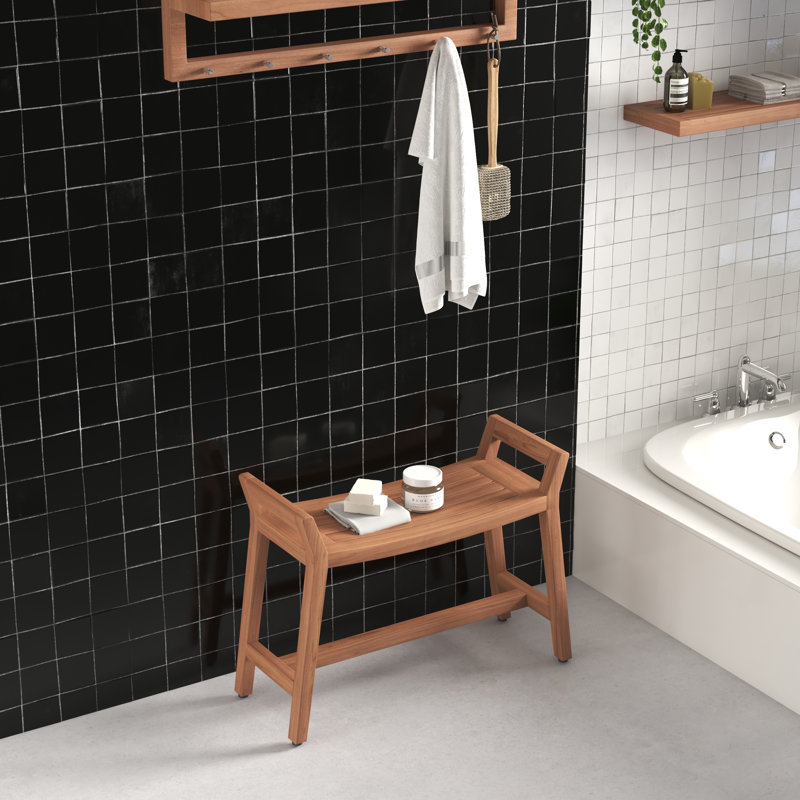 Banc de douche l 31" teck Asia Ascend