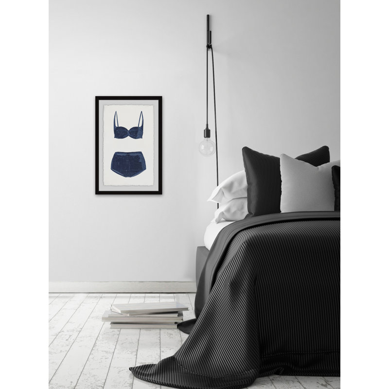 Bikini - reproduction de cadre photo sur papier, H 45 po x l 30 po x P 1,5 po