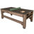 American Legend 84" Wood 3-in-1 Swivel Game Table